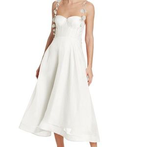 ISO Wonderland Linen & Silk Corset Dress size 0